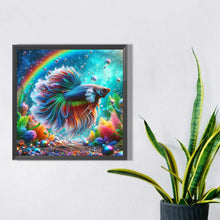 Load image into Gallery viewer, Diamond Painting - Full Square - Rainbow Betta (30*30CM)

