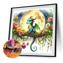 Load image into Gallery viewer, Diamond Painting - Full Square - Qinglong under the moon (30*30CM)
