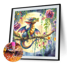 Load image into Gallery viewer, Diamond Painting - Full Square - Qinglong under the moon (30*30CM)
