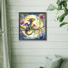 Load image into Gallery viewer, Diamond Painting - Full Square - Qinglong under the moon (30*30CM)
