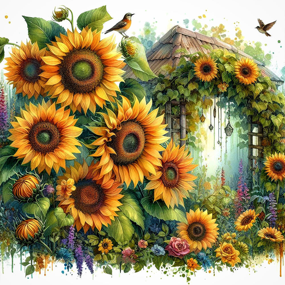 Diamond Painting - Full Round - spring garden (30*30CM)