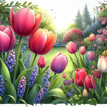 Load image into Gallery viewer, Diamond Painting - Full Round - spring garden (30*30CM)
