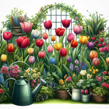 Load image into Gallery viewer, Diamond Painting - Full Round - spring garden (30*30CM)
