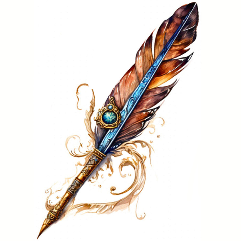 Diamond Painting - Full Round - feather (40*40CM)