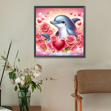 Load image into Gallery viewer, Diamond Painting - Full Round - dolphin (30*30CM)

