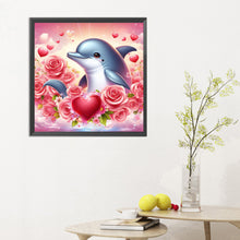 Load image into Gallery viewer, Diamond Painting - Full Round - dolphin (30*30CM)

