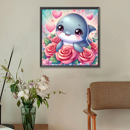 Diamond Painting - Full Round - dolphin (30*30CM)