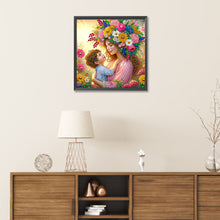 Load image into Gallery viewer, Diamond Painting - Partial Special Shaped - mother and son (30*30CM)
