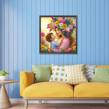 Load image into Gallery viewer, Diamond Painting - Partial Special Shaped - mother and son (30*30CM)
