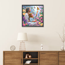 Load image into Gallery viewer, Diamond Painting - Partial Special Shaped - mother and son (30*30CM)
