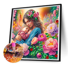 Load image into Gallery viewer, Diamond Painting - Partial Special Shaped - mother and son (30*30CM)
