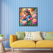 Load image into Gallery viewer, Diamond Painting - Partial Special Shaped - mother and son (30*30CM)
