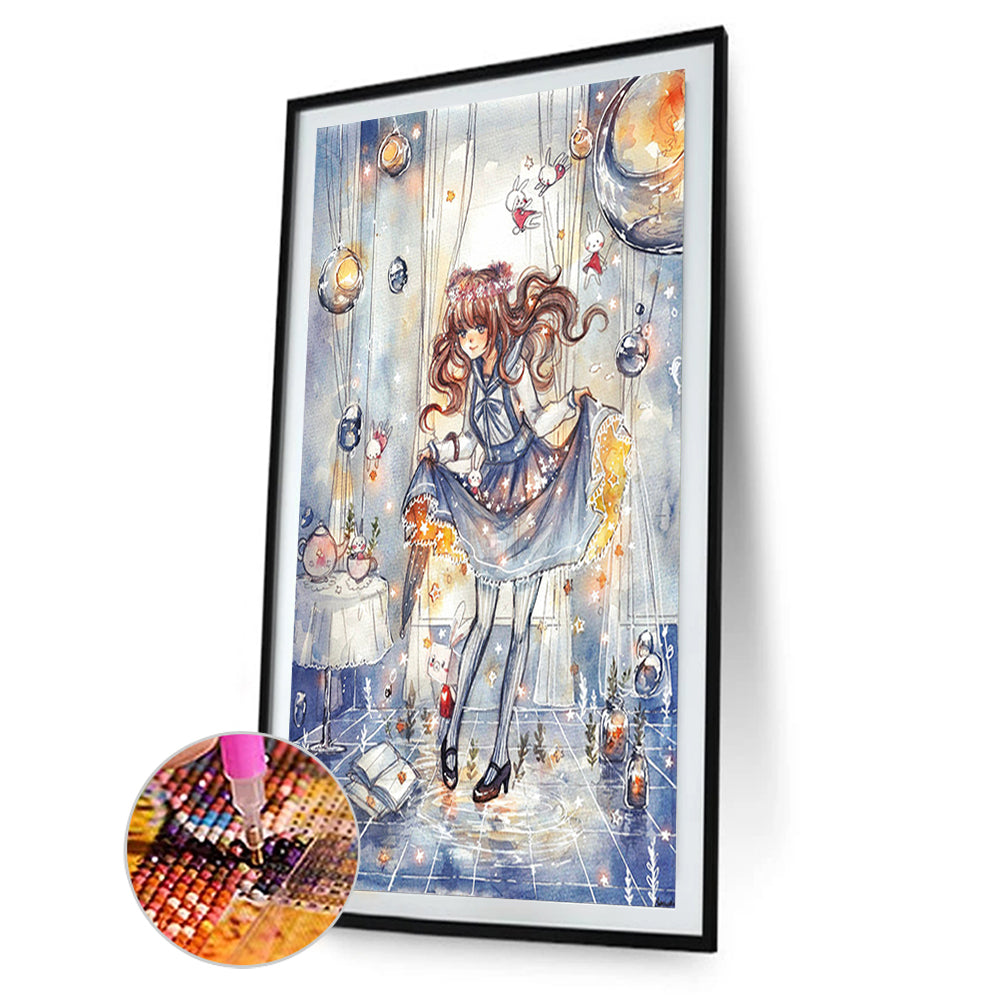 Diamond Painting - Full Round - cartoon girl (40*60CM)