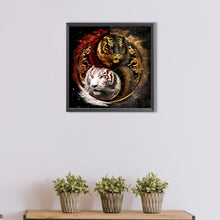 Load image into Gallery viewer, AB Diamond Painting - Full Round - Tiger Yin Yang Diagram (40*40CM)
