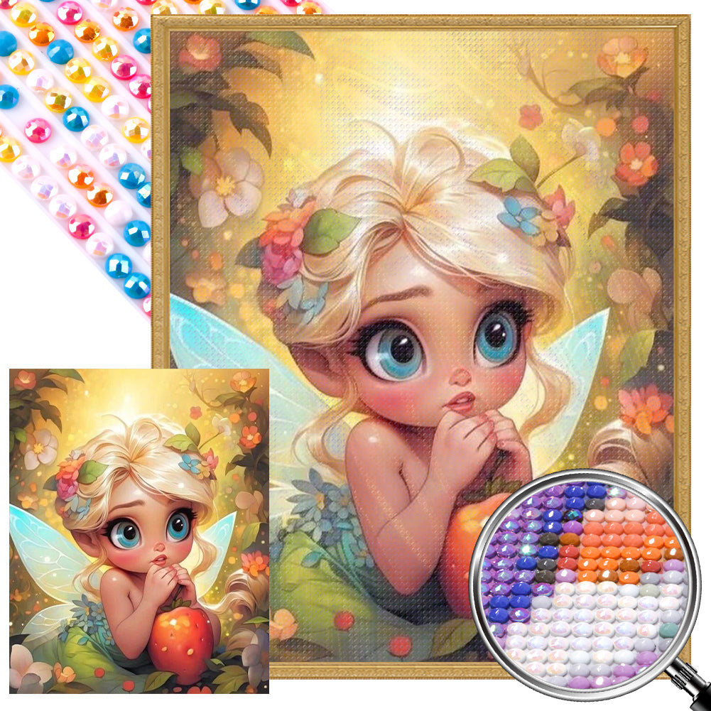 AB Diamond Painting - Full Round - Blonde elf girl (40*50CM)