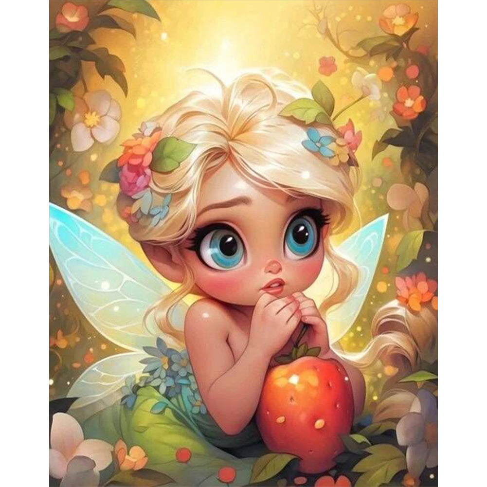 AB Diamond Painting - Full Round - Blonde elf girl (40*50CM)