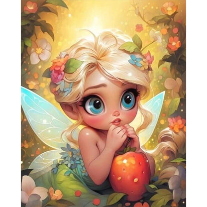 AB Diamond Painting - Full Round - Blonde elf girl (40*50CM)