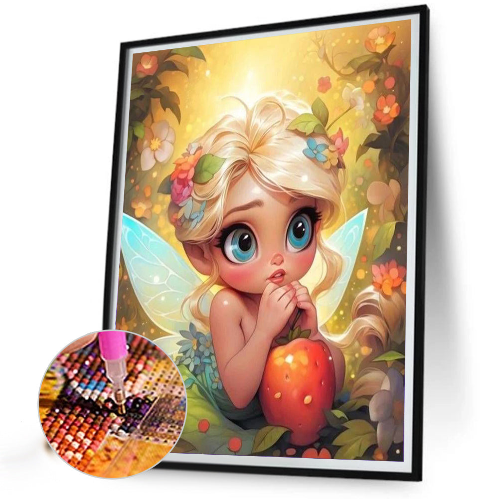 AB Diamond Painting - Full Round - Blonde elf girl (40*50CM)