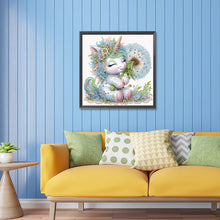 Load image into Gallery viewer, Diamond Painting - Partial Special Shaped - dandelion unicorn (30*30cm)
