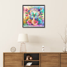Load image into Gallery viewer, Diamond Painting - Partial Special Shaped - flowers butterfly (30*30CM)
