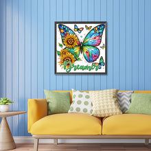Load image into Gallery viewer, Diamond Painting - Partial Special Shaped - sunflower butterfly (30*30CM)
