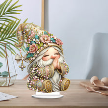 Load image into Gallery viewer, Special Shape Single-Side Prayer Gnome Desktop Diamond Art Kits for Home Decor
