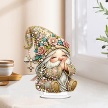 Load image into Gallery viewer, Special Shape Single-Side Prayer Gnome Desktop Diamond Art Kits for Home Decor
