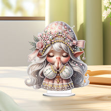 Load image into Gallery viewer, Special Shape Single-Side Prayer Gnome Desktop Diamond Art Kits for Home Decor
