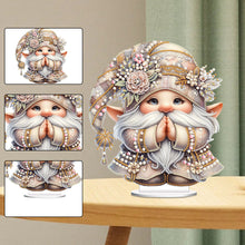 Load image into Gallery viewer, Special Shape Single-Side Prayer Gnome Desktop Diamond Art Kits for Home Decor
