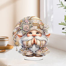 Load image into Gallery viewer, Special Shape Single-Side Prayer Gnome Desktop Diamond Art Kits for Home Decor
