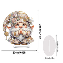 Load image into Gallery viewer, Special Shape Single-Side Prayer Gnome Desktop Diamond Art Kits for Home Decor
