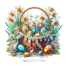 Load image into Gallery viewer, Easter Special Shape Desktop Diamond Art Kit for Adults Beginner (Basket Egg 4)
