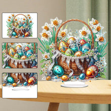 Load image into Gallery viewer, Easter Special Shape Desktop Diamond Art Kit for Adults Beginner (Basket Egg 4)
