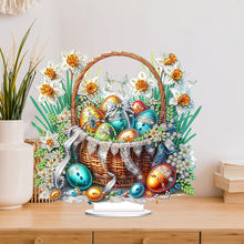 Load image into Gallery viewer, Easter Special Shape Desktop Diamond Art Kit for Adults Beginner (Basket Egg 4)
