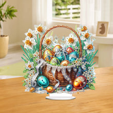 Load image into Gallery viewer, Easter Special Shape Desktop Diamond Art Kit for Adults Beginner (Basket Egg 4)
