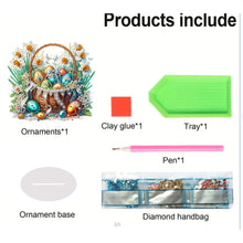 Load image into Gallery viewer, Easter Special Shape Desktop Diamond Art Kit for Adults Beginner (Basket Egg 4)
