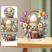 Load image into Gallery viewer, Easter Special Shape Desktop Diamond Art Kit for Adults Beginner (Basket Egg 5)
