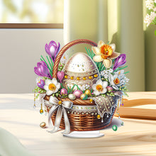 Load image into Gallery viewer, Easter Special Shape Desktop Diamond Art Kit for Adults Beginner (Basket Egg 5)
