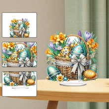 Load image into Gallery viewer, Easter Special Shape Desktop Diamond Art Kit for Adults Beginner (Basket Egg 6)
