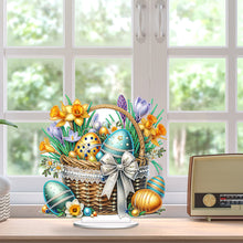 Load image into Gallery viewer, Easter Special Shape Desktop Diamond Art Kit for Adults Beginner (Basket Egg 6)
