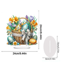 Load image into Gallery viewer, Easter Special Shape Desktop Diamond Art Kit for Adults Beginner (Basket Egg 6)
