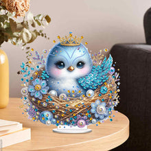 Load image into Gallery viewer, Single-Side Special Shape Desktop Diamond Art Kits for Home Decor (Bird Flower)
