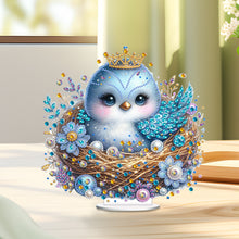 Load image into Gallery viewer, Single-Side Special Shape Desktop Diamond Art Kits for Home Decor (Bird Flower)
