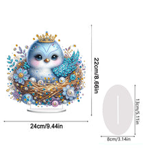 Load image into Gallery viewer, Single-Side Special Shape Desktop Diamond Art Kits for Home Decor (Bird Flower)
