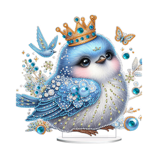 Single-Side Special Shape Desktop Diamond Art Kit for Home Decor(Bird Butterfly)