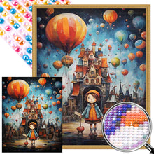Load image into Gallery viewer, AB Diamond Painting - Full Round - cartoon town (40*50CM)
