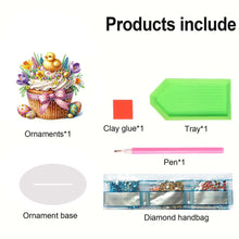 Load image into Gallery viewer, Special Shape Easter Cake Animal Desktop Diamond Art Kit for Home Office Decor
