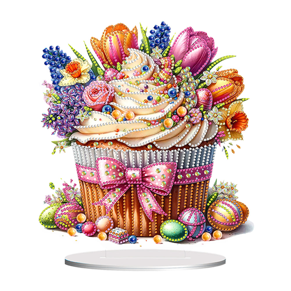 Special Shape Easter Cake Animal Desktop Diamond Art Kit for Home Office Decor