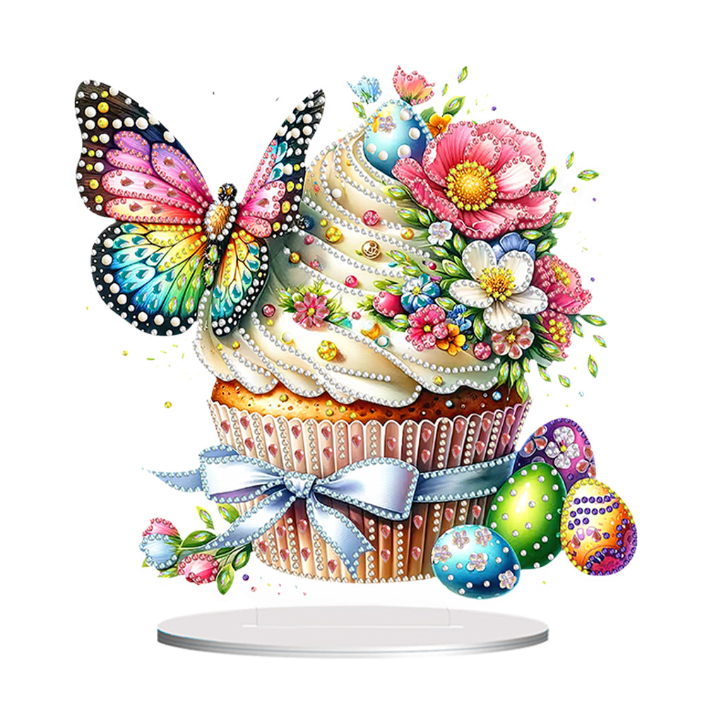 Special Shape Easter Cake Animal Desktop Diamond Art Kit for Home Office Decor
