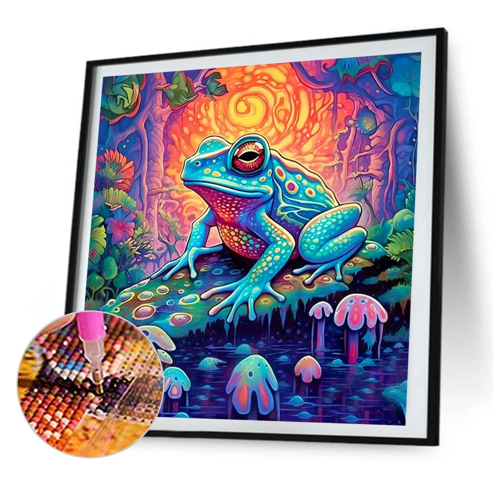 Diamond Painting - Full Round - swamp tree frog (30*30CM)